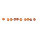Unpolished cognac color loose amber beads