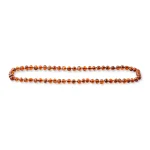Polished Baltic amber beads in warm cognac tones, elegant and handcrafted for timeless beauty.