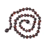 Polisåhed teething amber necklace cherry color