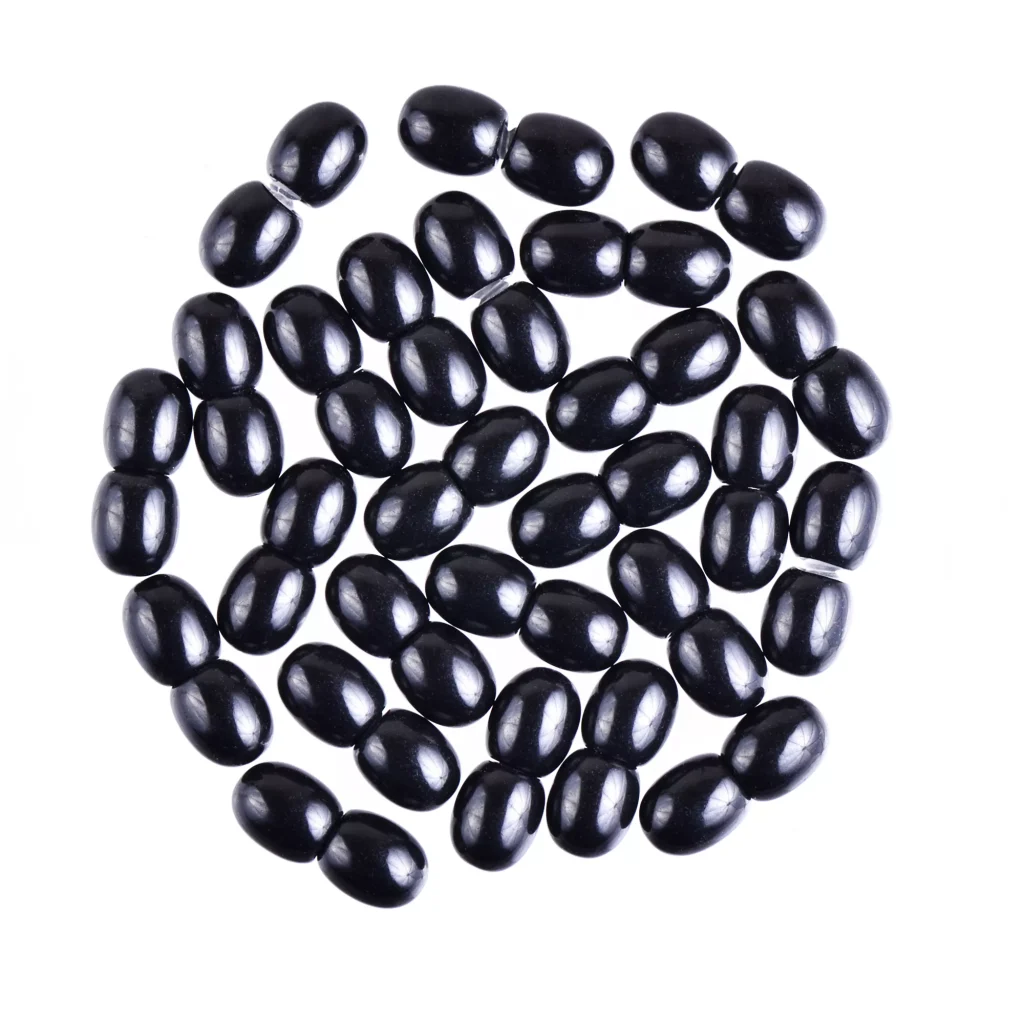 Polished black color plastic screw clasps