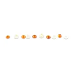 Polished bicolour loose amber beads