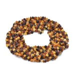 Unpolished amber necklaces wholesale multicolor
