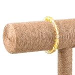 Polished lemon color bracelet on elastic thread