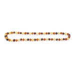 Unpolished amber necklace multicolor