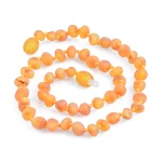 Elegant Baltic amber necklace with warm, glowing beads and natural, handcrafted craftsmanship.