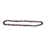 Elegant red and black gemstone beads necklace for versatile, timeless jewelry styling.