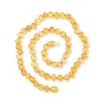 Vibrant handmade amber necklace with warm yellow and orange beads, ideal for everyday or special wear.