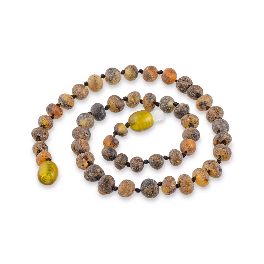 Natural earthy bead necklace with vibrant yellow focal bead, handcrafted rustic and elegant jewelry piece.