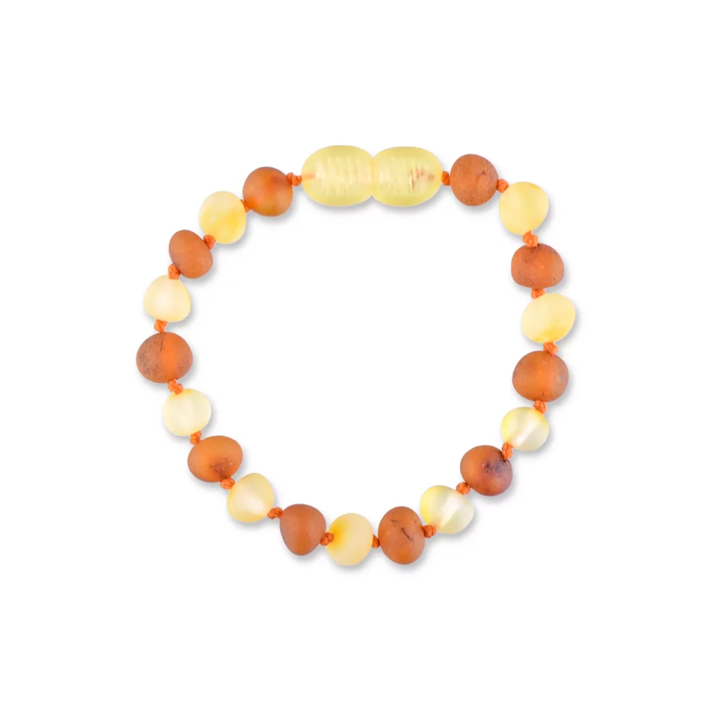 Elegant Baltic amber bracelet with yellow and amber beads for everyday or special occasions.