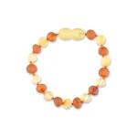 Elegant Baltic amber bracelet with yellow and amber beads for everyday or special occasions.