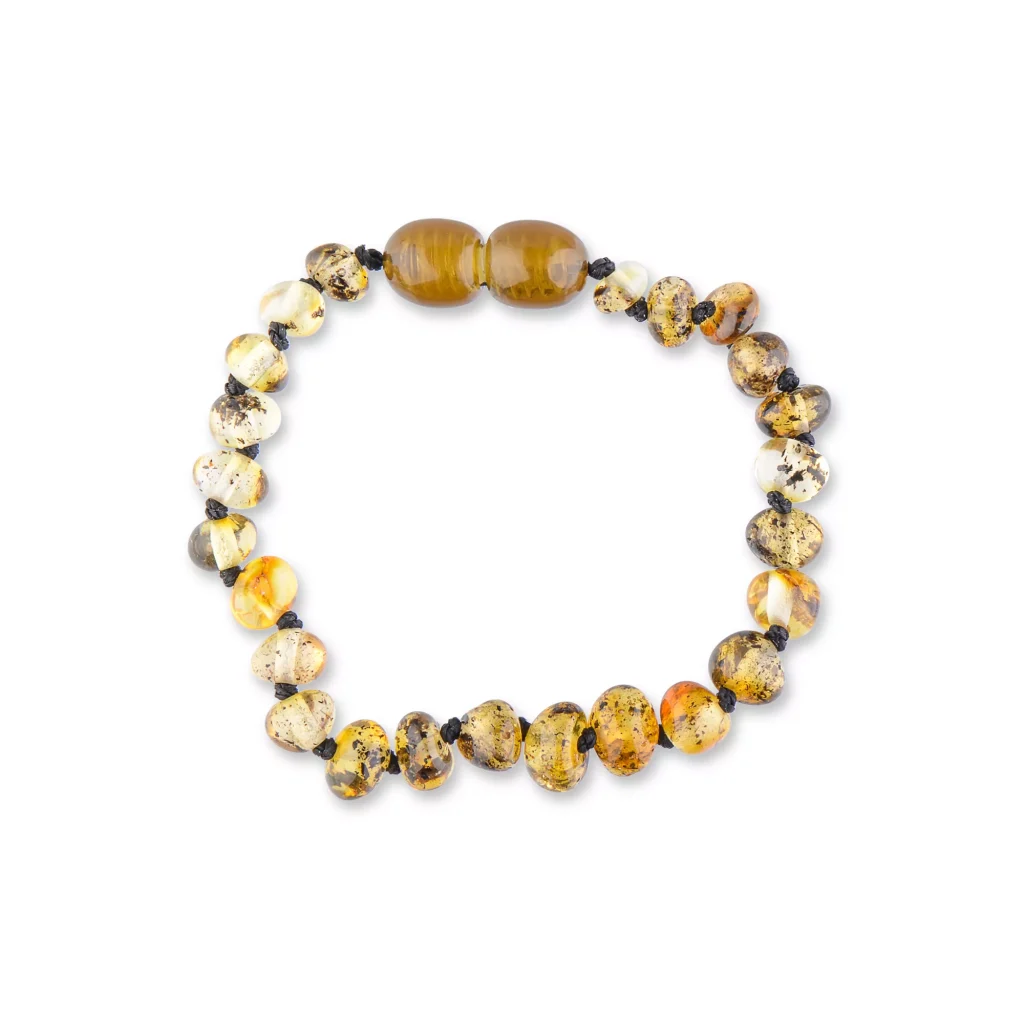 Handmade Baltic amber bracelet with natural warm hues and polished organic beads for stylish wear.