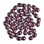 Circle of glossy red kidney beans highlighting fresh, nutritious, and natural legume beauty.