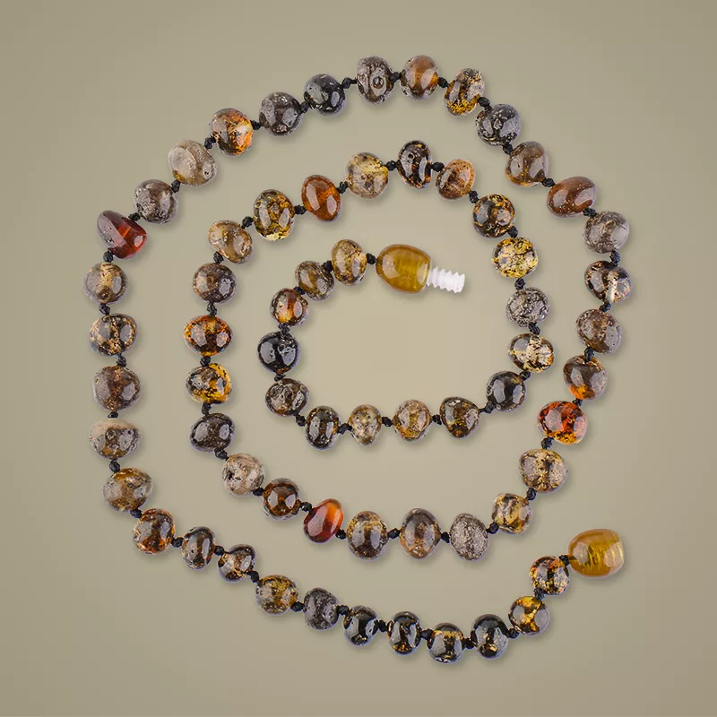 Genuine amber necklace for adults