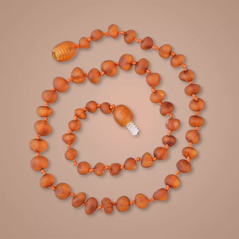 Genuine amber necklace for children