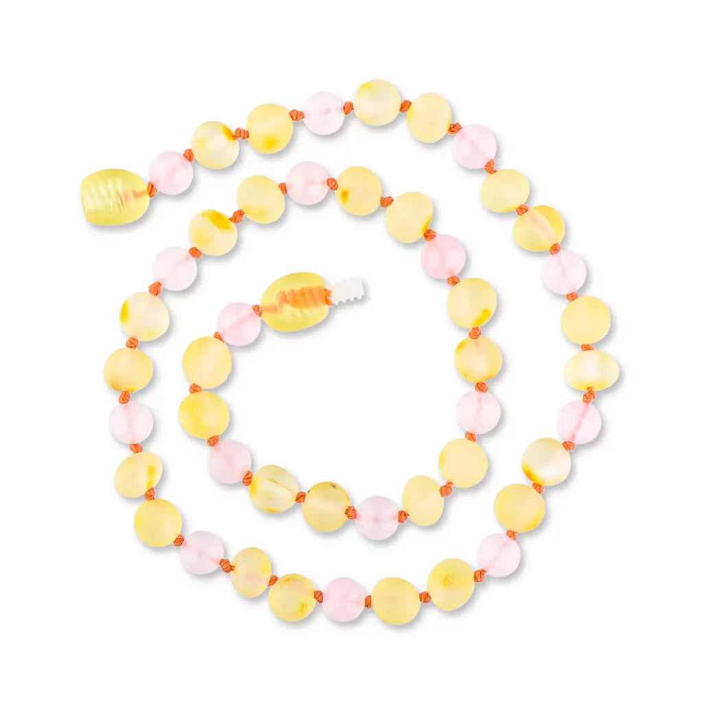 Colorful pastel beaded necklace with orange accents, vibrant, lightweight, perfect for casual or festive wear.