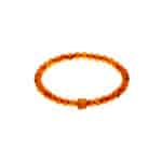 Elegant amber bead bracelet with polished, natural cognac tones for versatile, stylish wear.