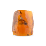 A large, natural Baltic amber piece with rich golden and honey tones, featuring unique textures and inclusions that highlight its organic origin. Its irregular shape and raw, unpolished surface capture the essence of natural beauty, making it a remarkable and collectible specimen. The amber glows with warm, earthy hues, offering a glimpse into the ancient history preserved within.