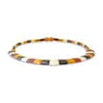 Elegant handmade Baltic amber necklace with warm, earthy beads and artisanal craftsmanship.