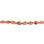 Elegant amber bead necklace showcasing natural honey hues and unique internal inclusions.