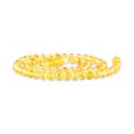 Vibrant yellow beaded necklace, perfect for stylish, cheerful jewelry and craft projects.