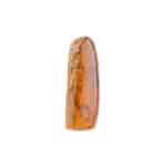 Shiny Baltic amber with natural inclusions, showcasing warm tones and ancient fossilized beauty.