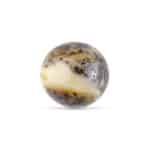 Polished earthy-toned gemstone orb with intricate natural patterns, perfect for decor or meditation.