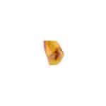 Polished amber pendant showcasing natural inclusions and warm, golden hues with organic, prehistoric details.