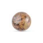 Polished earthy-toned stone sphere with intricate natural patterns, ideal for decor or meditation.
