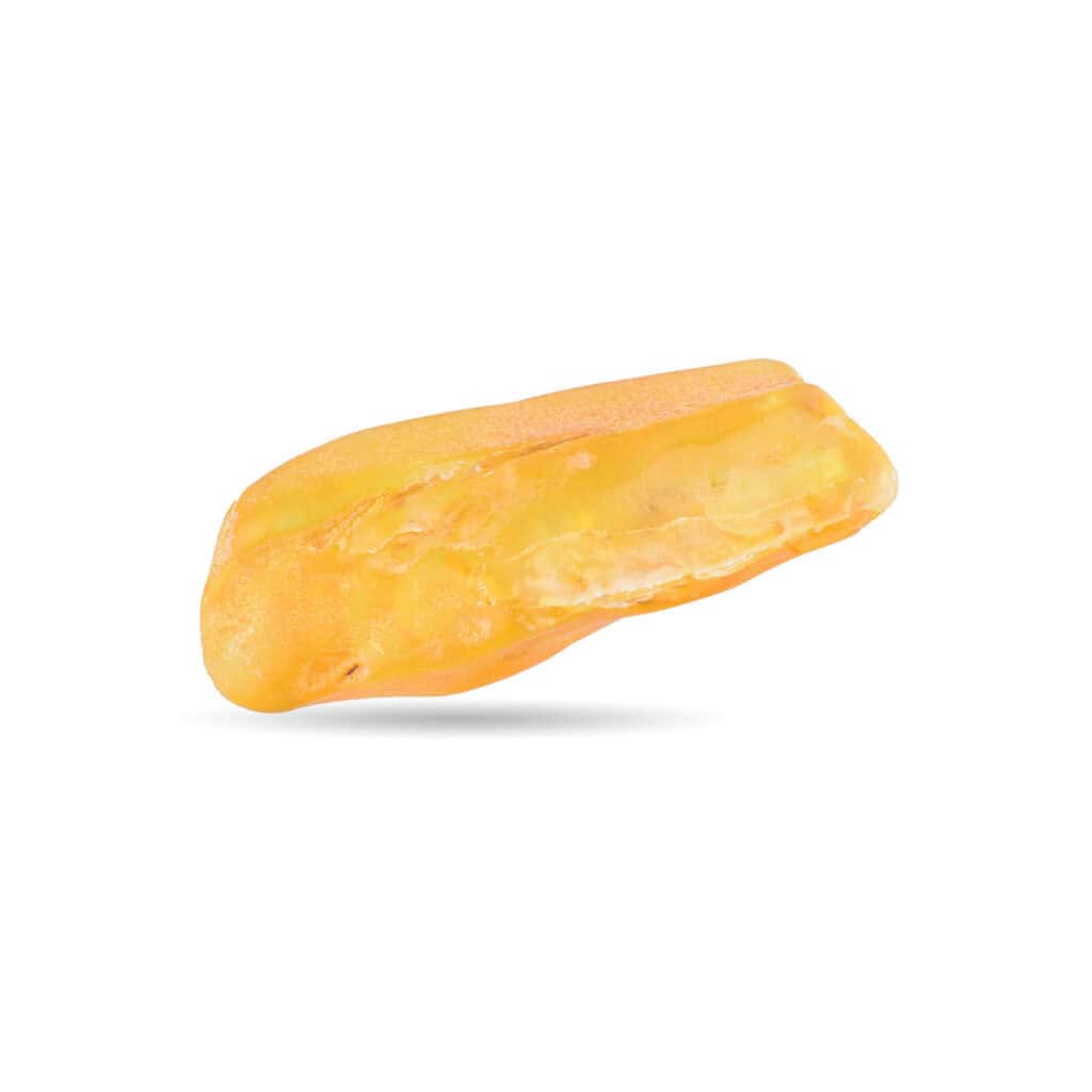 Elegant Baltic amber pendant with organic inclusions and warm golden hues, handcrafted for timeless style.