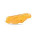 Vibrant amber gemstone with warm golden hues, translucent surface, organic shape, and natural inclusions.
