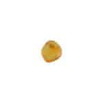 Polished amber pebble with natural inclusions and warm honey tones, perfect for jewelry or collection.