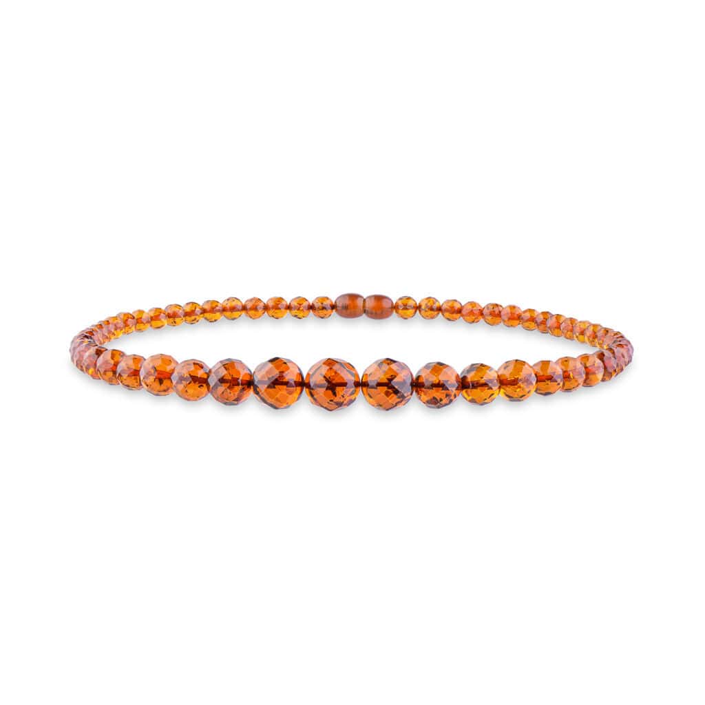 Beautiful cognac Baltic amber necklace 