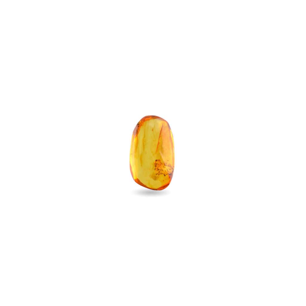 Genuine Baltic amber oval pendant with warm golden glow and smooth, polished organic beauty.