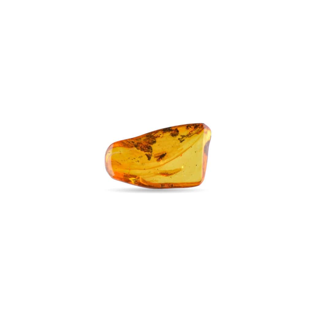 Polished Baltic amber with warm honey tones, showcasing natural beauty and organic craftsmanship.
