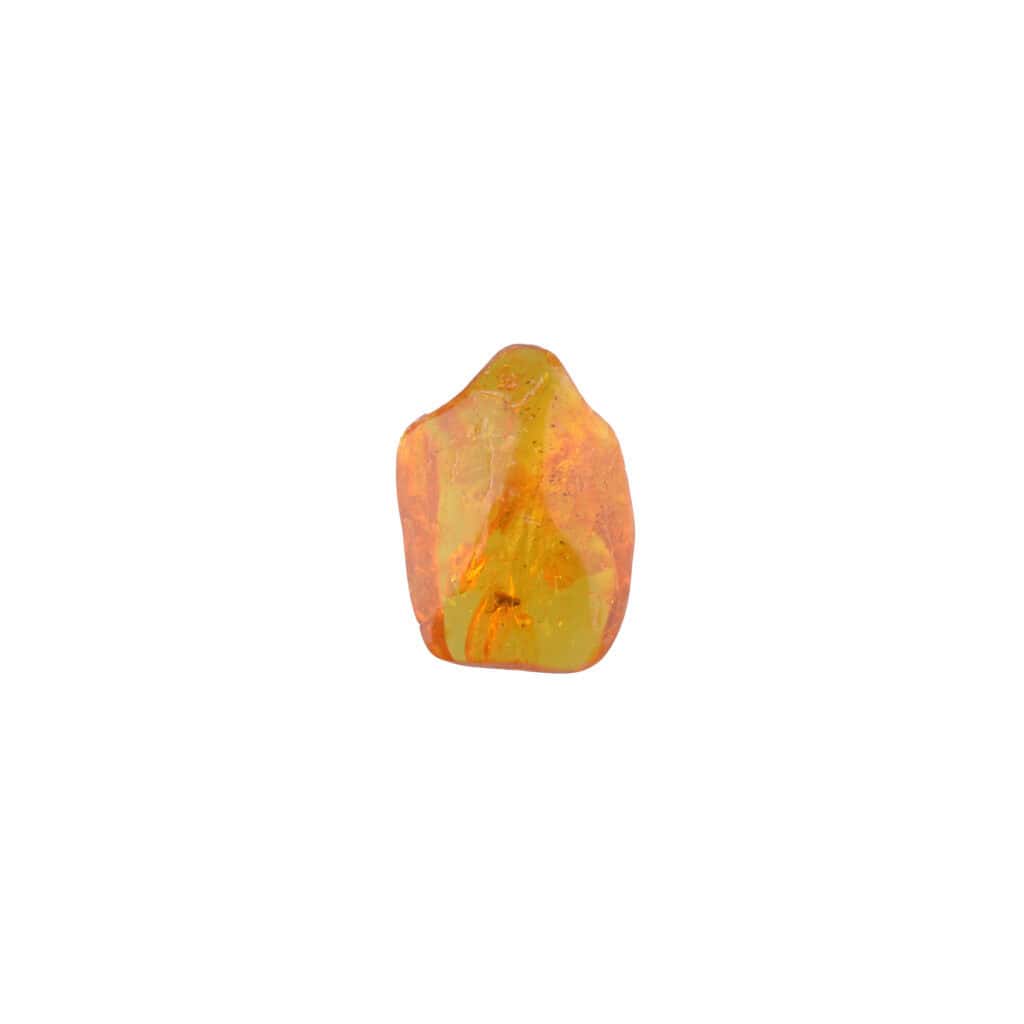 Polished Baltic amber pendant with warm caramel hue and natural organic shape.