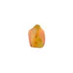 Polished Baltic amber pendant with warm caramel hue and natural organic shape.