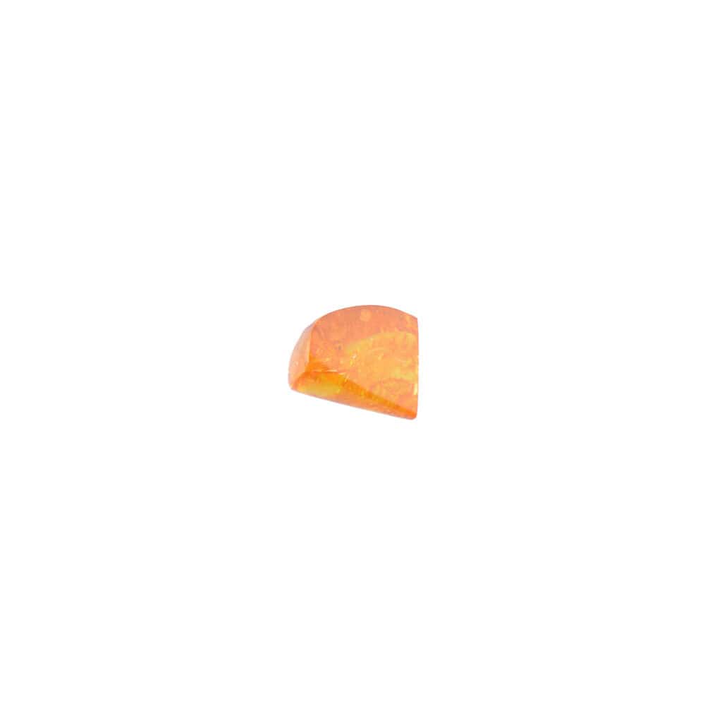 Golden-orange Baltic amber gemstone pendant, polished and natural, perfect for jewelry or gifts.