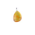 Handmade Baltic amber pendant with natural inclusions and warm, vibrant hues for elegant jewelry.