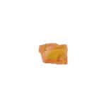 Natural orange and green gemstone with rough texture and vibrant, organic mineral appearance.