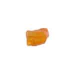 Polished natural orange Baltic amber with subtle patterns and organic, rounded shape, capturing earths natural beauty.