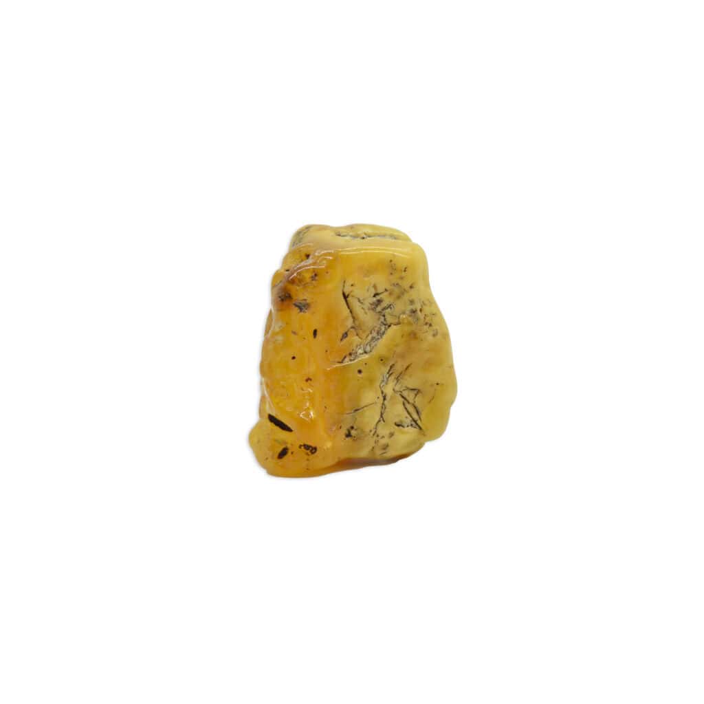 large piece of natural Baltic amber, color white, yellow