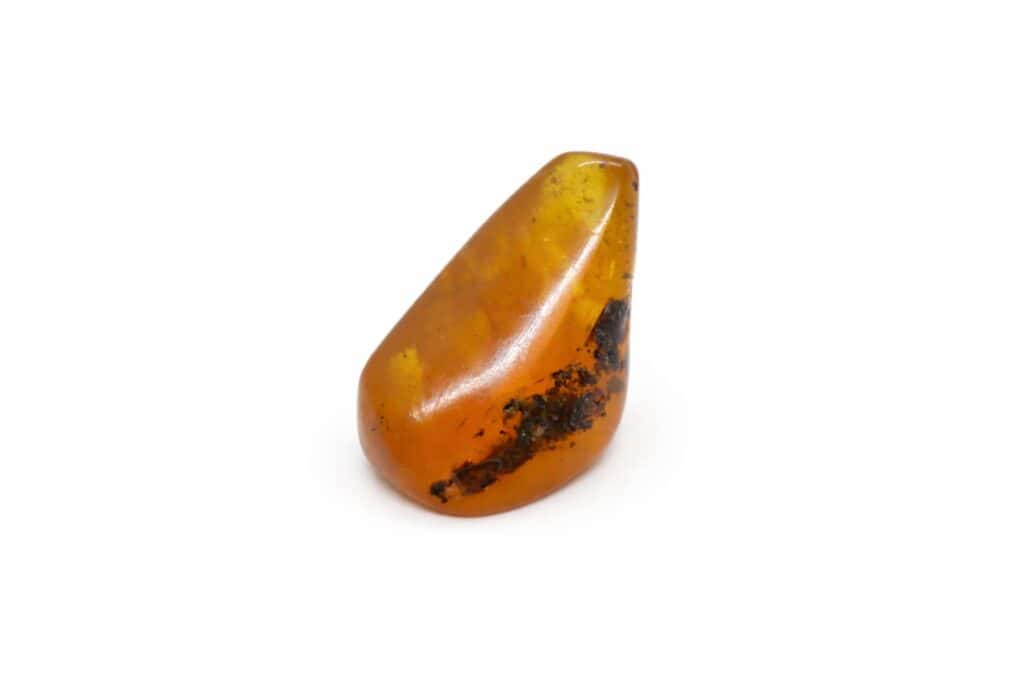 Natural amber stone, drop